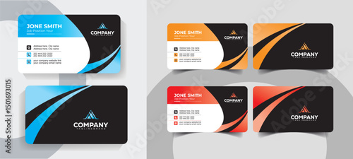 Corporate Business Card Template for Agencies and Freelancers