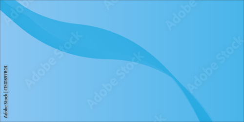 Abstract Blue Wave Background Design