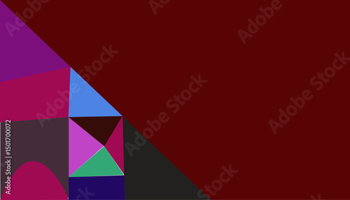 Colorful Abstract background Design,creative design from paper wallpaper. Featuring Bold Geometric Shapes and Vibrant Hues.