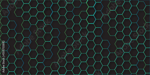 Gold Hexagon Grid Pattern, Seamless White Background, Abstract Geometric Design, High-Resolution Image, honeycomb cells of cardboard stiffening rib background Abstract background of colorful  lag