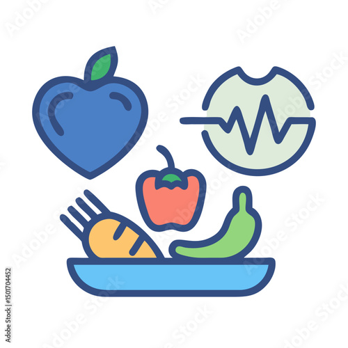 Wellness, Self-Care line icon set. Vector of mental clarity, fitness, nutrition, relaxation, meditation, mental health, stress relief, body-mind connection thin linear illustration.