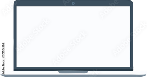 Sleek digital portable computing device with a blank white screen for content display