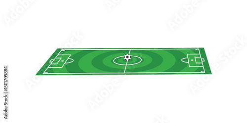 Football field. Football field lines style. Black field and stadium outline scheme on white background. vector