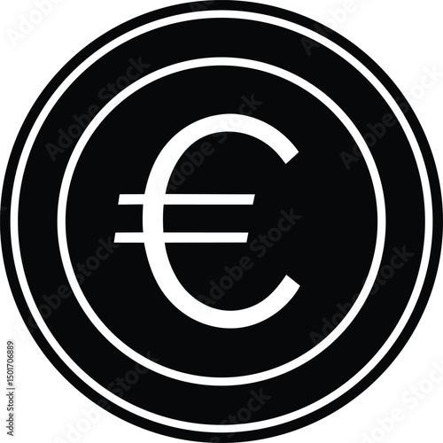 euro symbol on a white background