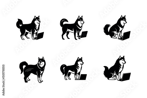 Alaskan Malamute Dog Breed Art