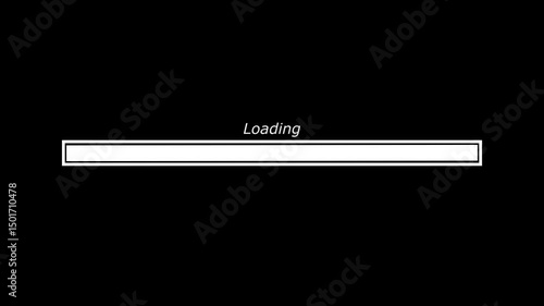 Wallpaper Mural Loading process line. black progress loading bar on black background. Torontodigital.ca