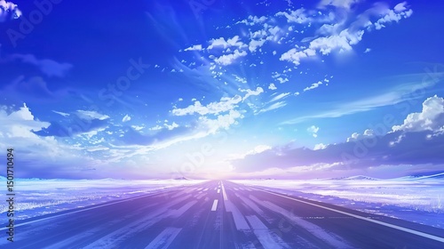 Spectacular High-Definition Images of Vibrant Blue Sky Background: Breathtaking Views of Clear Skies, Dramatic Cloudscapes, and Golden Hour Glows for Film Posters, Landscape Prints, Aviation Campaigns