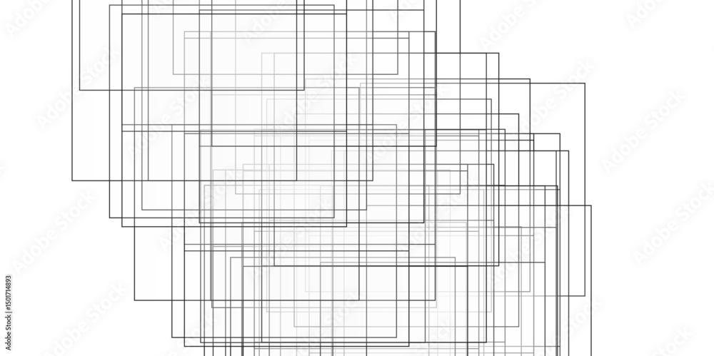 Obraz premium Grey minimal lines abstract futuristic tech background. Abstract architecture design 3d illustration, Architectural background.