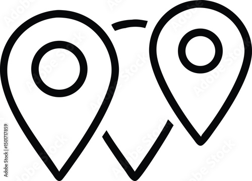 Find Directions Location Pin Points Mapping for Travel Navigation