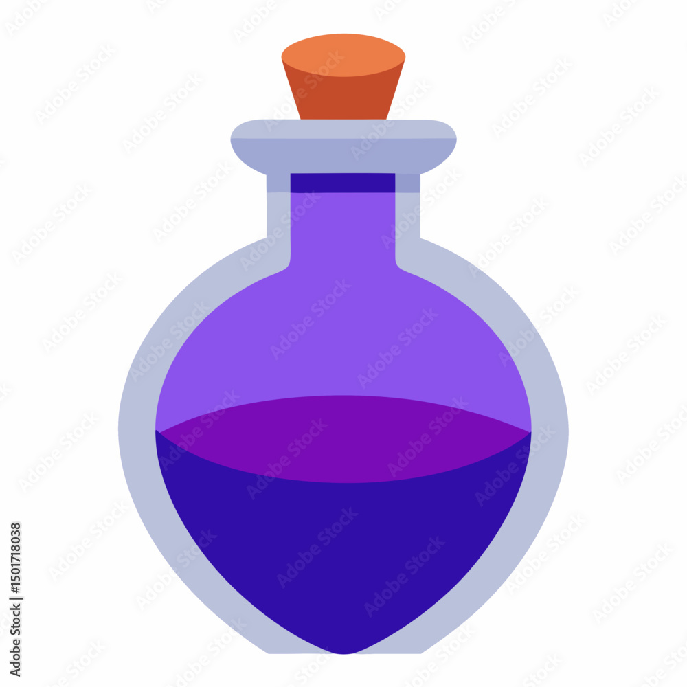 Fototapeta premium Potion bottle with white background 