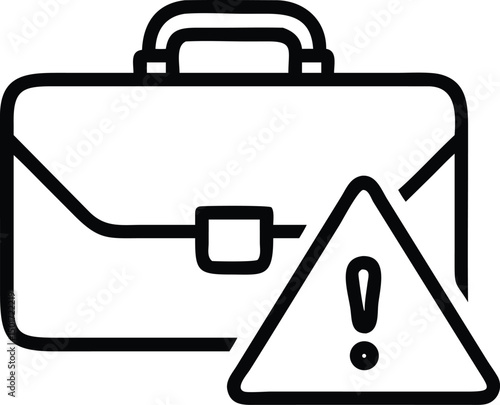 Business Case Warning Caution Required in Your Approach to a Project 