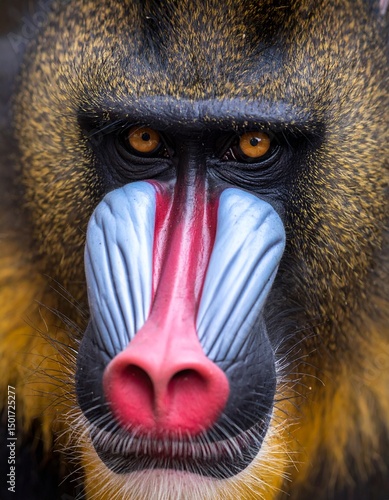 Obraz na płótnie close up of a baboon