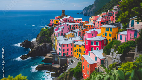 Fototapeta Naklejka Na Ścianę i Meble -  Scenic Coastal Views of Kotor Montenegro and Dubrovnik Croatia with Mediterranean Sea and Historic Architecture