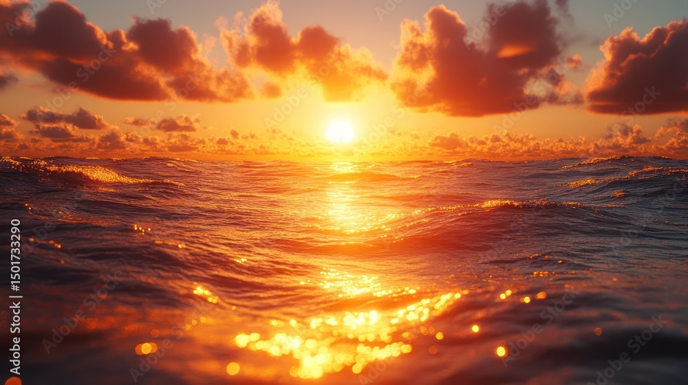 Fototapeta premium sunset on the beach