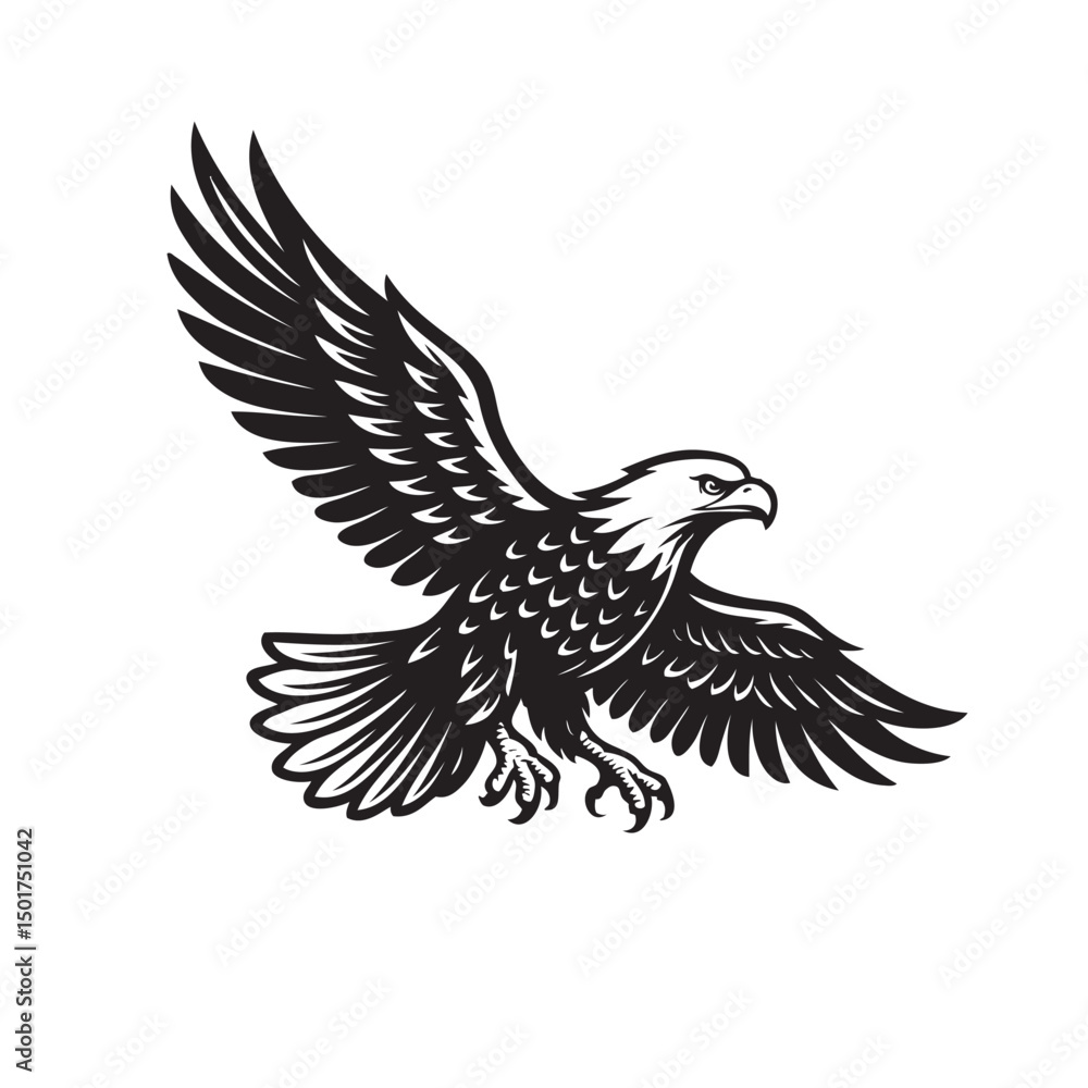 Fototapeta premium flying eagle vector