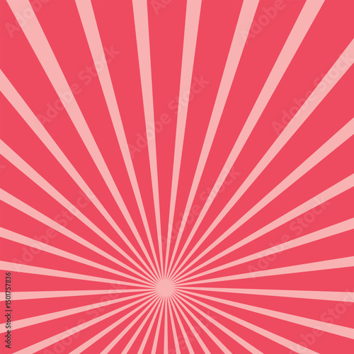 Abstract sun ray red star burst background. Red sun burst background