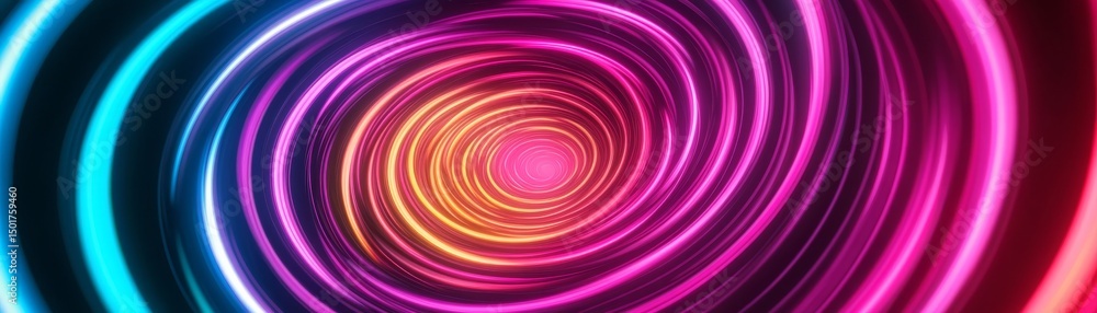 Colorful Light Tunnel Spiral - Abstract Digital Art, futuristic, neon Colorful Light Tunnel Spiral - Abstract Digital Art, futuristic, neon