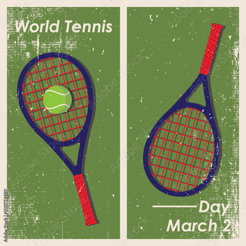 Vector Design World Tennis Day – March 2, 2026.