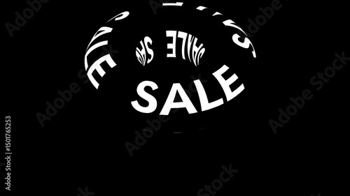 Sale typography text animation