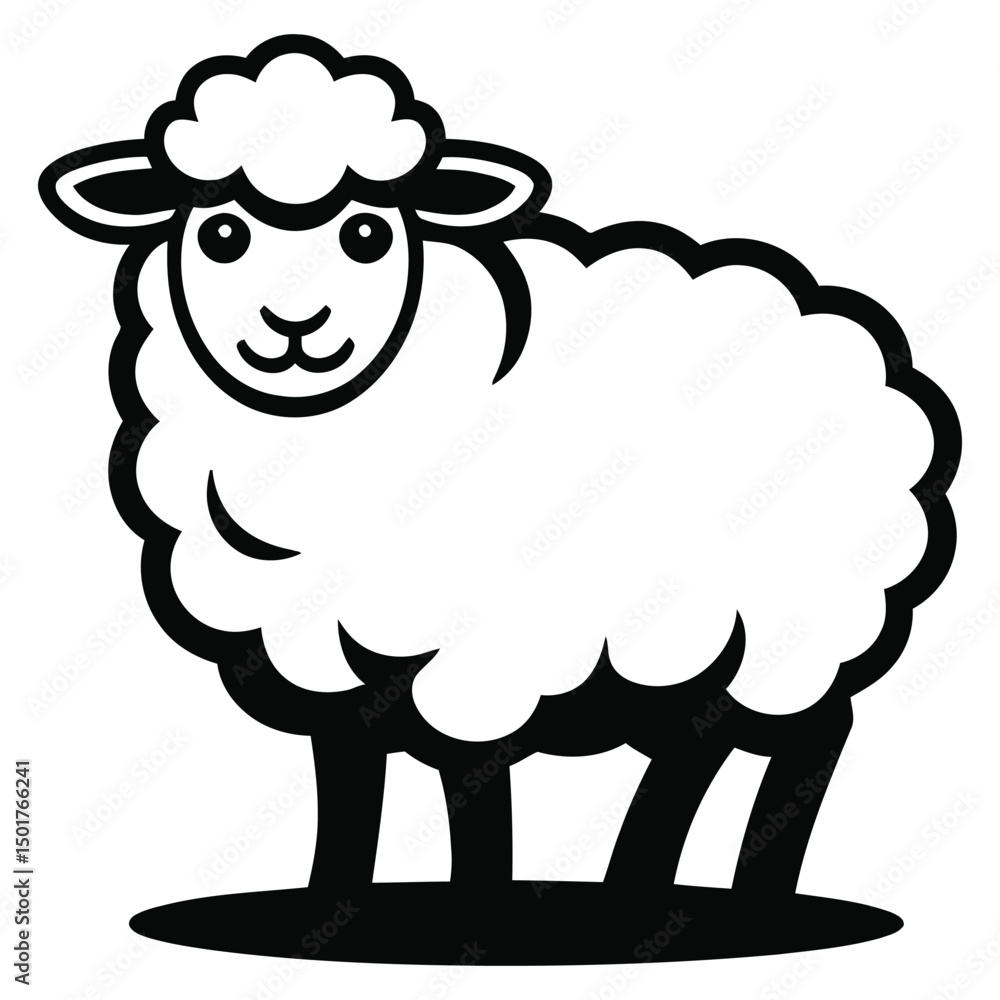 vector illustration of sheep vector illustration of sheep