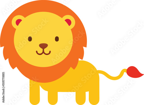 Cute Cartoon Lion