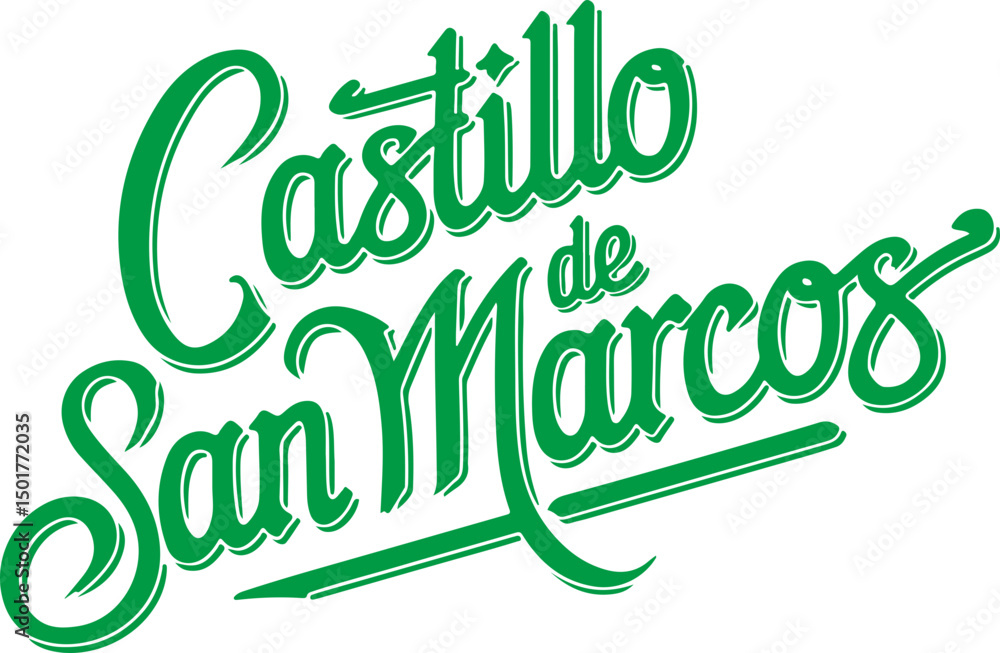 Fototapeta premium Castillo de San Marcos Logo.