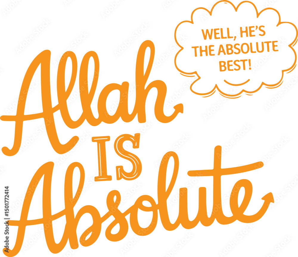 Fototapeta premium Allah is Absolute.
