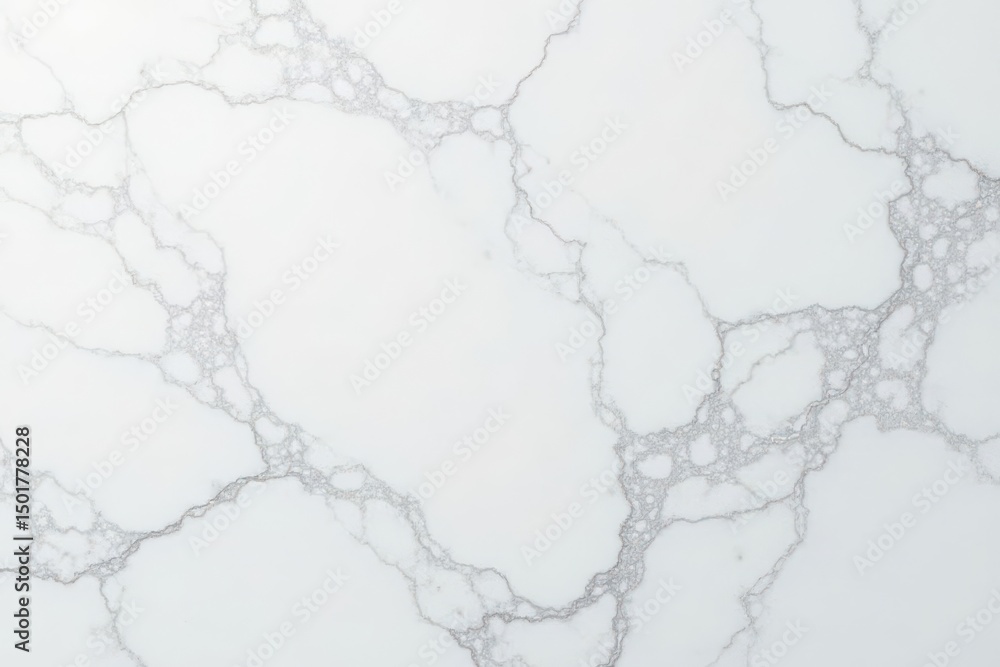 Obraz premium Smooth white marble texture, pristine and bright, background, design