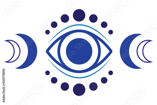 Evil eye talisman icons. Turkish or greek eye symbols. Greece ethnic magic amulet. Mystical blue hamsa icons set in hand drawn style. Nazar amulet symbol. Vector illustration isolated in doodle style.