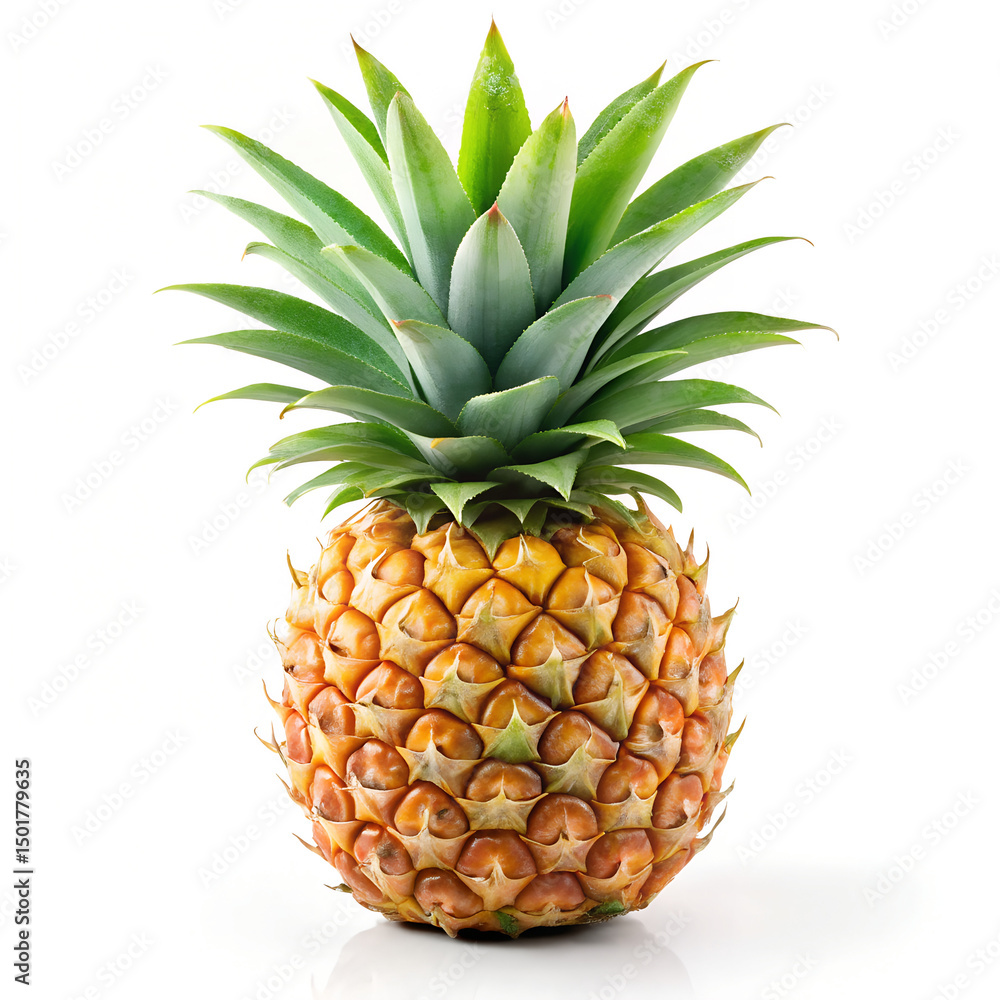 Fototapeta premium pineapple on white background