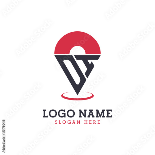 OI Location Icon Design. Modern OI Pinpoint Logo for Navigation, Map Apps, and Location Based Businesses