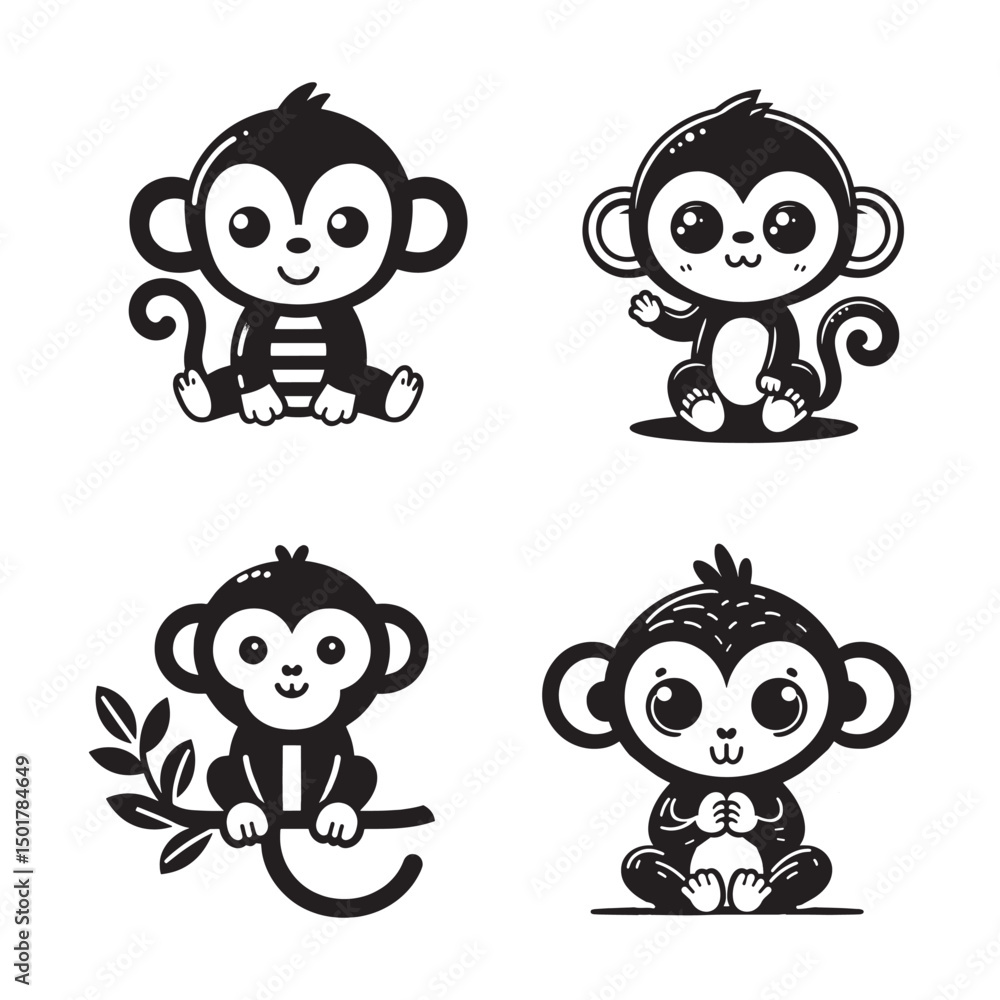 Monkey Svg Bundle Monkey Svg Bundle