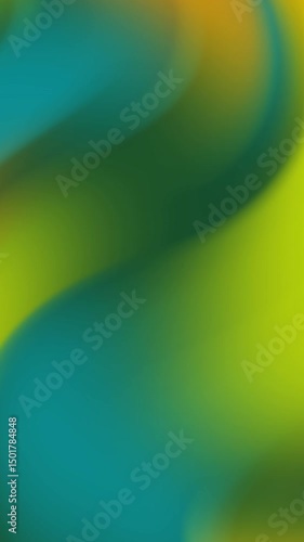 Blurry image with green and blue colors.