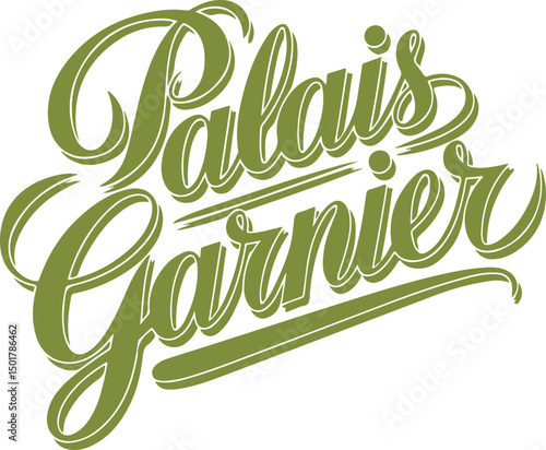 Palais Garnier Calligraphy.