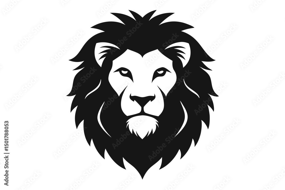 Obraz premium lion head vector