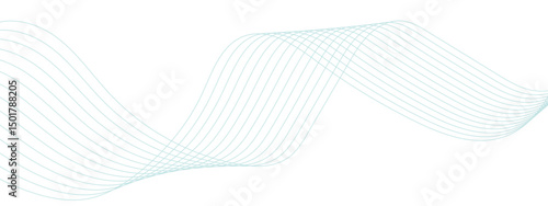 Vector business Illustration pattern of lines in transparent background. Dynamic flowing wave lines design element. Curved wavy lines tech futuristic Colorful glowing frequency sound wave technology.