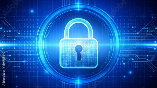 Wallpaper Mural Digital padlock security concept Torontodigital.ca