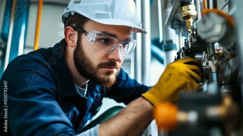Mechanic Repairing Turbo Pipes in 4K