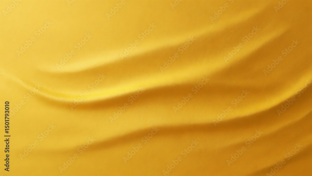 Obraz premium Abstract Golden Yellow Draped Fabric Texture Background