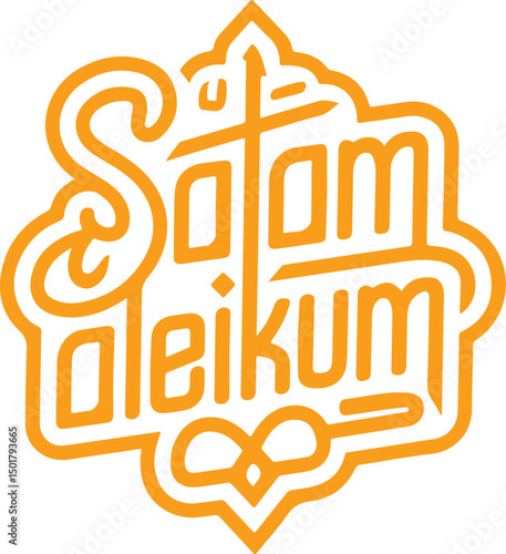 Assalamu Aleikum Islamic Greeting.