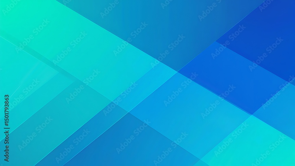 Obraz premium Abstract Geometric Background Teal and Blue Gradient Design