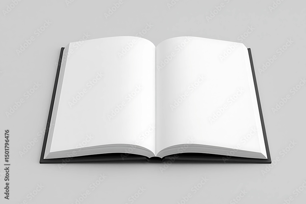 Open Blank Book - Ready for Your Content Open Blank Book - Ready for Your Content