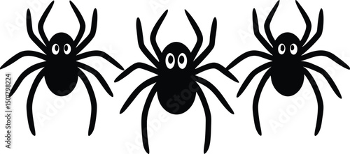 Halloween spider Silhouette Vector design
