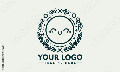 Cute chibi cartoon cat character with sparkling star eyes and adorable expression in kawaii illustration. Character concept
