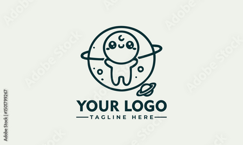 Cute chibi cartoon cat character with sparkling star eyes and adorable expression in kawaii illustration. Character concept
