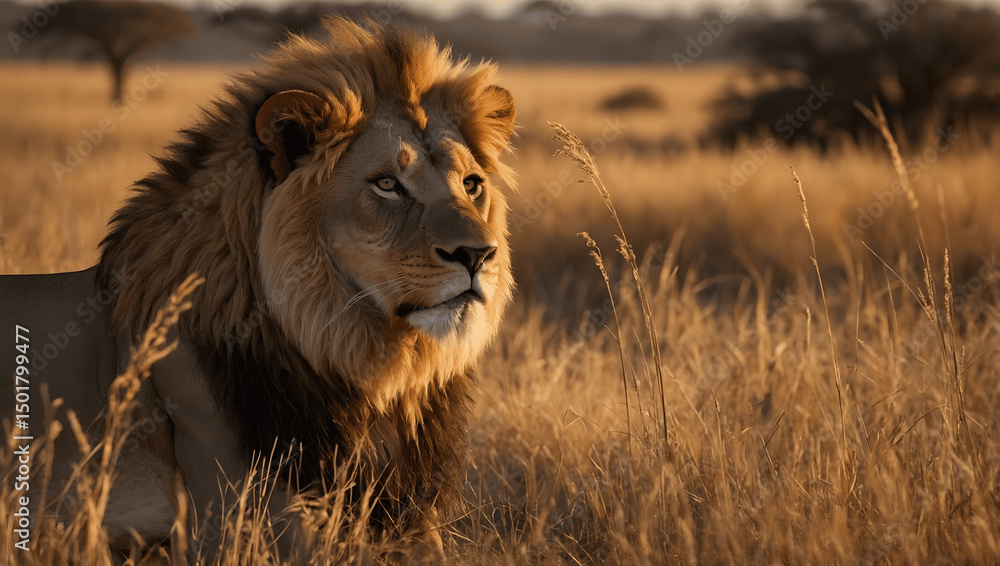 Obraz premium lion in the wild