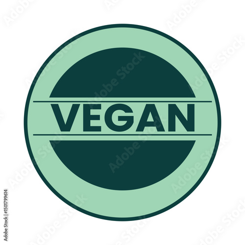 vegan badge symbol icon, vegan, vegan label , vegan tag, vegan badge design