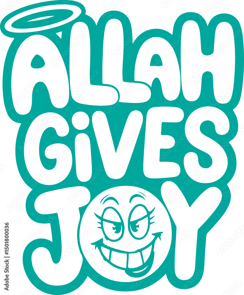 Fototapeta premium Allah Gives Joy.
