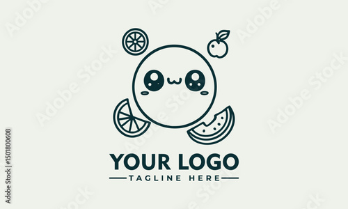 Cute chibi cartoon cat character with sparkling star eyes and adorable expression in kawaii illustration. Character concept
