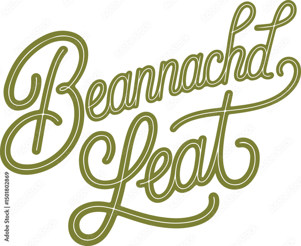 Fototapeta premium Beannachd Leat.